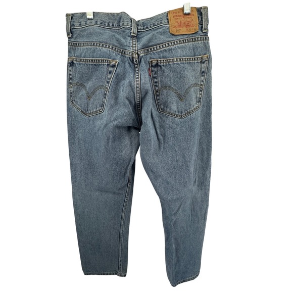 VTG Levi's 505 Regular Fit Classic‎ Men's Blue Y2K Jeans Made in Egypt 33X32 - Picture 2 of 11